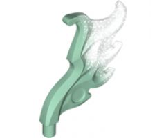 Energy Effect Wave Rounded Wing Shaped with Bar (Flame) with Marbled Glitter Trans-Clear Pattern