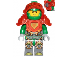 Aaron - Trans Neon Orange Armor and Visor, Tow Ball on Back