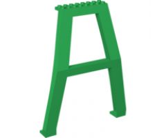 Support Crane Stand Double - No Studs on Cross-Brace with Axle Holes on Top