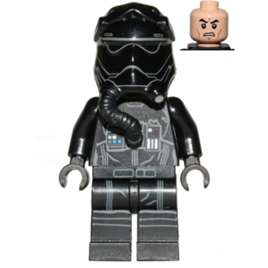 First Order TIE Fighter Pilot, Two White Lines on Helmet