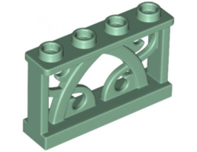 Fence 1 x 4 x 2 Ornamental with 4 Studs