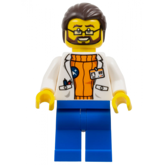 Arctic Scientist - Dark Brown Hair, Beard
