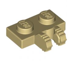 Hinge Plate 1 x 2 Locking with 2 Fingers on Side and 7 Teeth