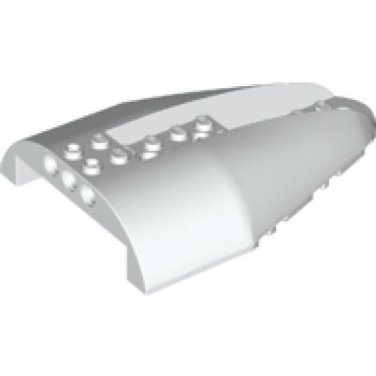 Aircraft Fuselage Aft Section Curved Top 8 x 12 with 6 Holes