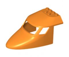 Aircraft Fuselage Forward Top Curved 6 x 10 with 3 Window Panes