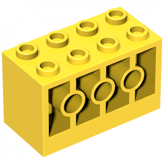 Brick, Modified 2 x 4 x 2 with Holes on Sides