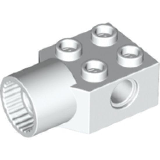 Technic, Brick Modified 2 x 2 with Pin Hole, Rotation Joint Socket