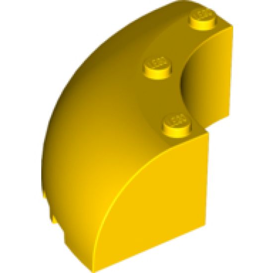 Brick, Round Corner 6 x 6 x 2