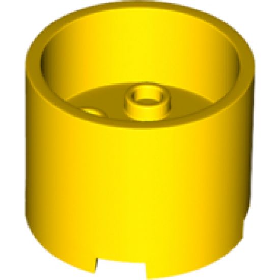 Brick, Round 3 x 3 x 2 with Recessed Center and Axle Hole