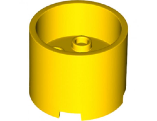 Brick, Round 3 x 3 x 2 with Recessed Center and Axle Hole