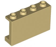 Panel 1 x 4 x 2 with Side Supports - Hollow Studs