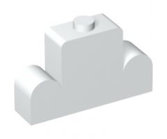 Brick, Modified 1 x 4 x 2 Center Stud Top