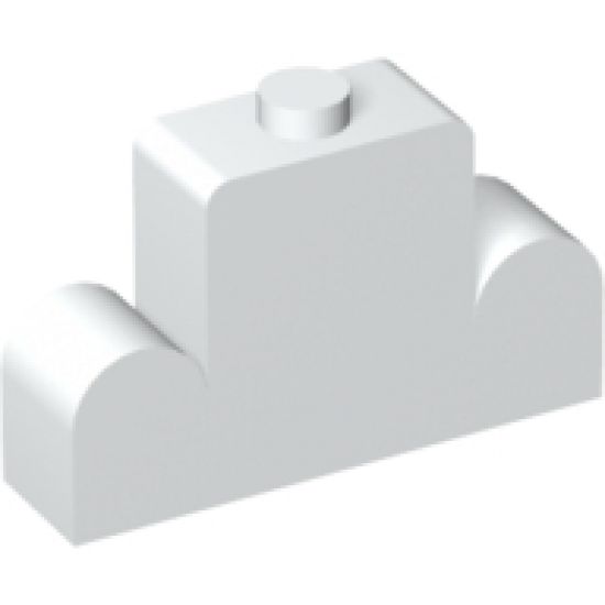 Brick, Modified 1 x 4 x 2 Center Stud Top