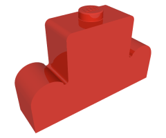 Brick, Modified 1 x 4 x 2 Center Stud Top