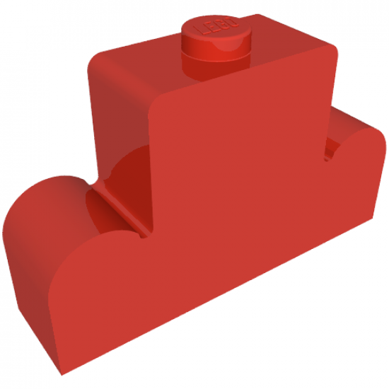 Brick, Modified 1 x 4 x 2 Center Stud Top