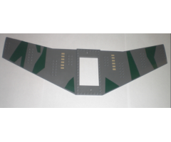 Wing Plate 20 x 56 with 6 x 10 Cutout and No Holes with Camouflage Pattern (Stickers) - Set 7683