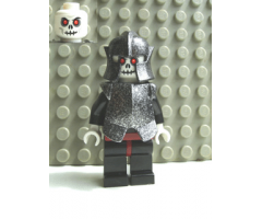 Fantasy Era - Skeleton Warrior 5, White, Speckled Breastplate and Helmet, Dark Red Hips and Black Legs