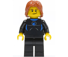 Coast Guard City - Surfer in Wetsuit, Dark Orange Tousled Hair, Crooked Smile
