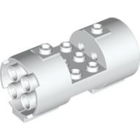 Cylinder 3 x 6 x 2 2/3 Horizontal - Round Connections Between Interior Studs