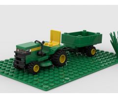 John Deere Lawn Tractor with Cart