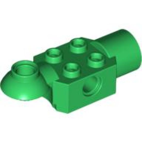 Technic, Brick Modified 2 x 2 with Pin Hole, Rotation Joint Ball Half (Horizontal Top), Rotation Joint Socket