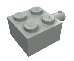 Brick, Modified 2 x 2 with Pin and No Axle Hole