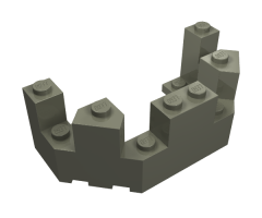 Roof Castle Turret Top 4 x 8 x 2 1/3