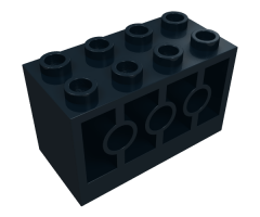 Brick, Modified 2 x 4 x 2 with Holes on Sides