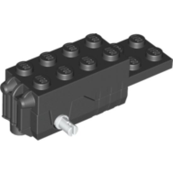 Motor, Non-Electric Pullback 6 x 2 x 1 2/3 with Black Base, White Shafts (Motor 2)