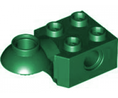 Technic, Brick Modified 2 x 2 with Pin Hole, Rotation Joint Ball Half (Horizontal Top)