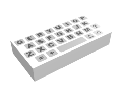 Tile 1 x 2 with Computer Keyboard Simple Pattern