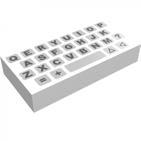 Tile 1 x 2 with Computer Keyboard Simple Pattern