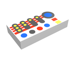 Tile 1 x 2 with Controls Pattern