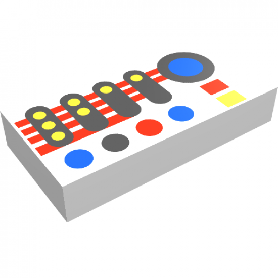 Tile 1 x 2 with Controls Pattern