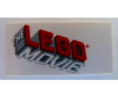 Tile 2 x 4 with The Lego Movie Logo Pattern