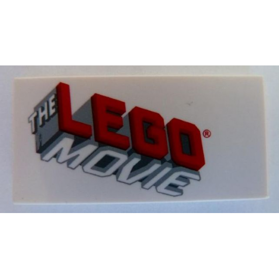Tile 2 x 4 with The Lego Movie Logo Pattern