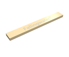 Tile 1 x 8 with 'Fallingwater' Pattern