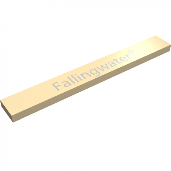 Tile 1 x 8 with 'Fallingwater' Pattern