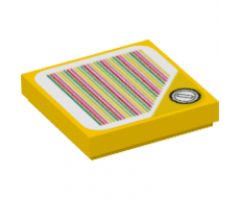 Tile 2 x 2 with Super Mario Scanner Code Coin Block Pattern (Sticker) - Set 71381
