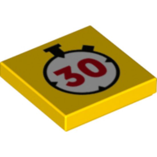 Tile 2 x 2 with Watch/Stopwatch Pattern