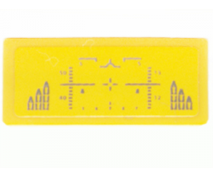Tile 1 x 2 with Black Avionics Display Pattern (Sticker) - Set 8630
