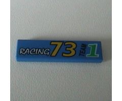 Tile 1 x 4 with Racing 73 Team 1 Pattern