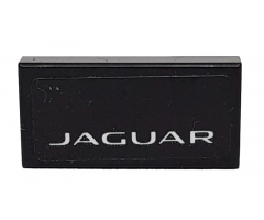 Tile 1 x 2 with White 'JAGUAR' on Black Background Pattern (Sticker) - Set 76898
