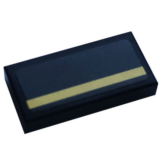 Tile 1 x 2 with Gold Stripe Pattern (Sticker) - Set 76899