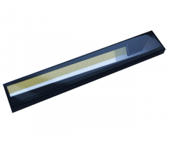 Tile 1 x 6 with Gold and White Stripe and Air Flow Pattern Model Right Side (Sticker) - Set 76899