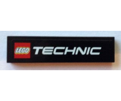 Tile 1 x 4 with LEGO TECHNIC Logo Pattern (Sticker) - Set 8110