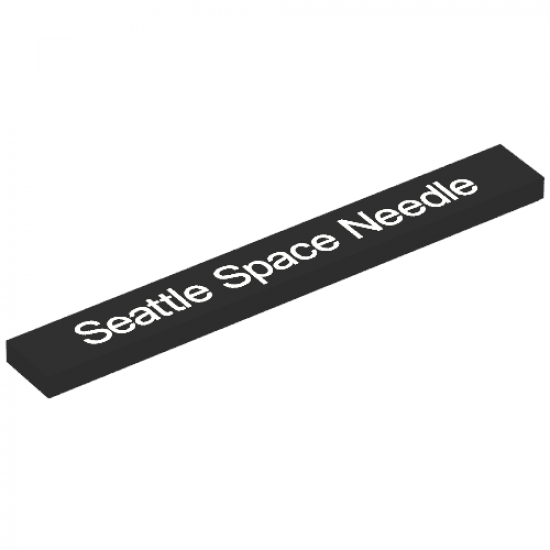 Tile 1 x 8 with 'Seattle Space Needle' Pattern