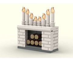 White Brick Fireplace