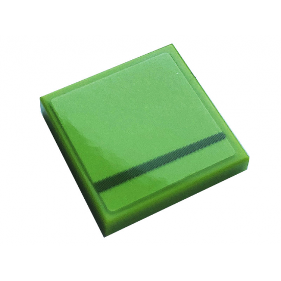 Tile 2 x 2 with Gray Stripe Pattern Model Right Side (Sticker) - Set 76899