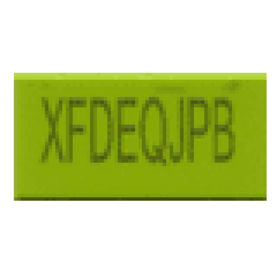 Tile 1 x 2 with 'XFxxxxxx' Exo-Code Pattern